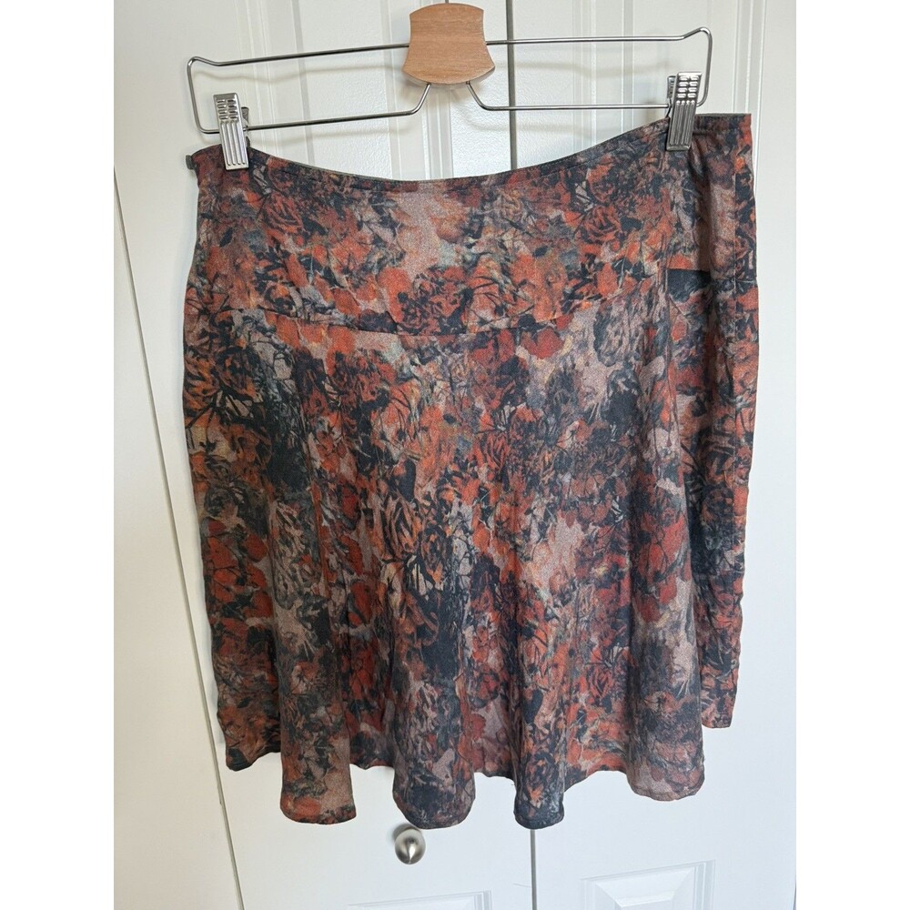 Peruvian Connection ladies floral pattern viscose skirt size US 10